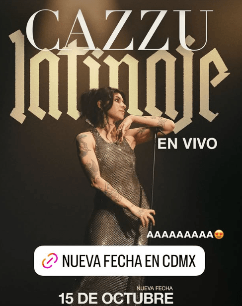Abre Cazzu segunda fecha en México tras agotar entradas en horas