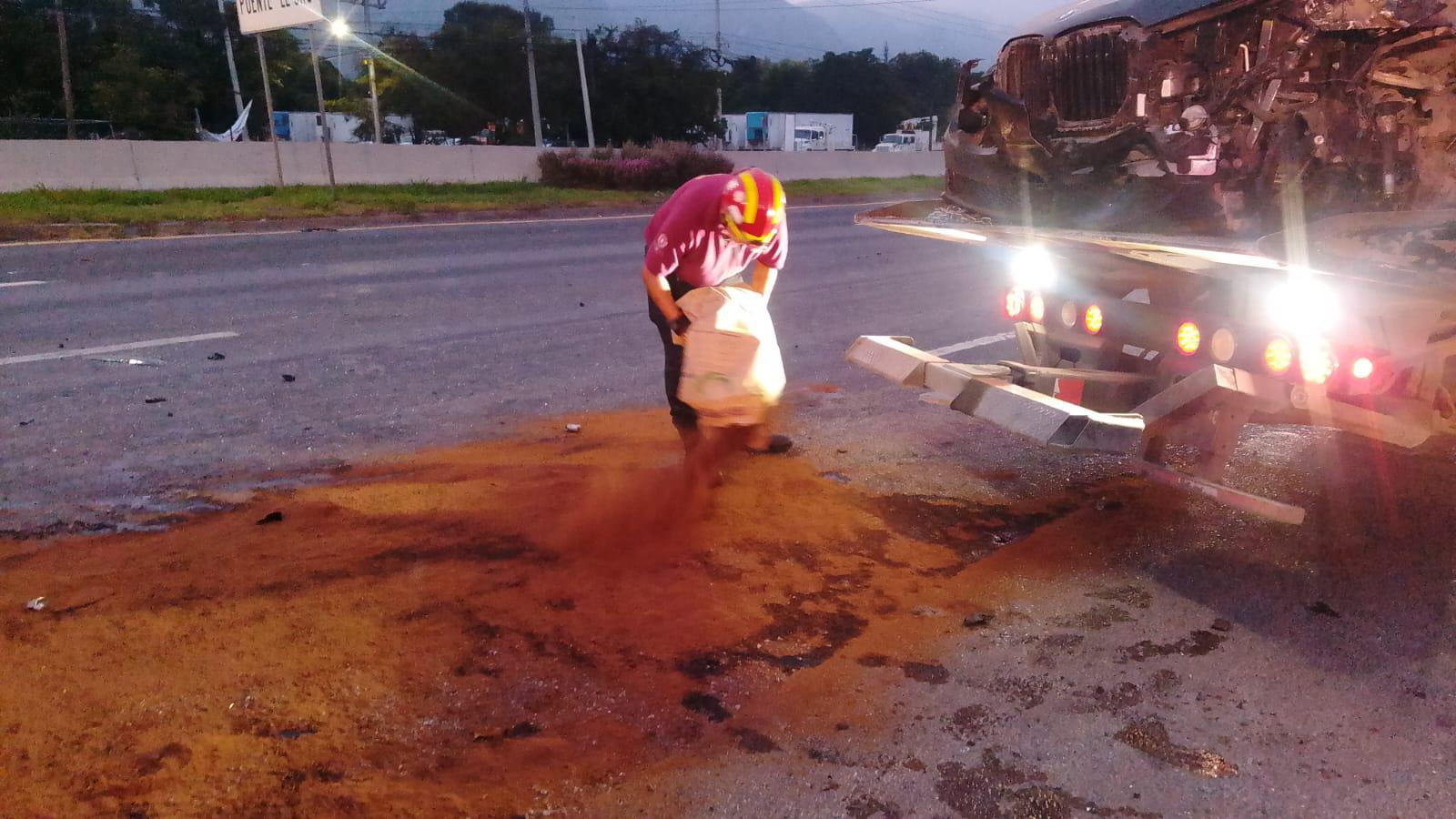 Accidente vehicular deja cuatro lesionados en Carretera Nacional