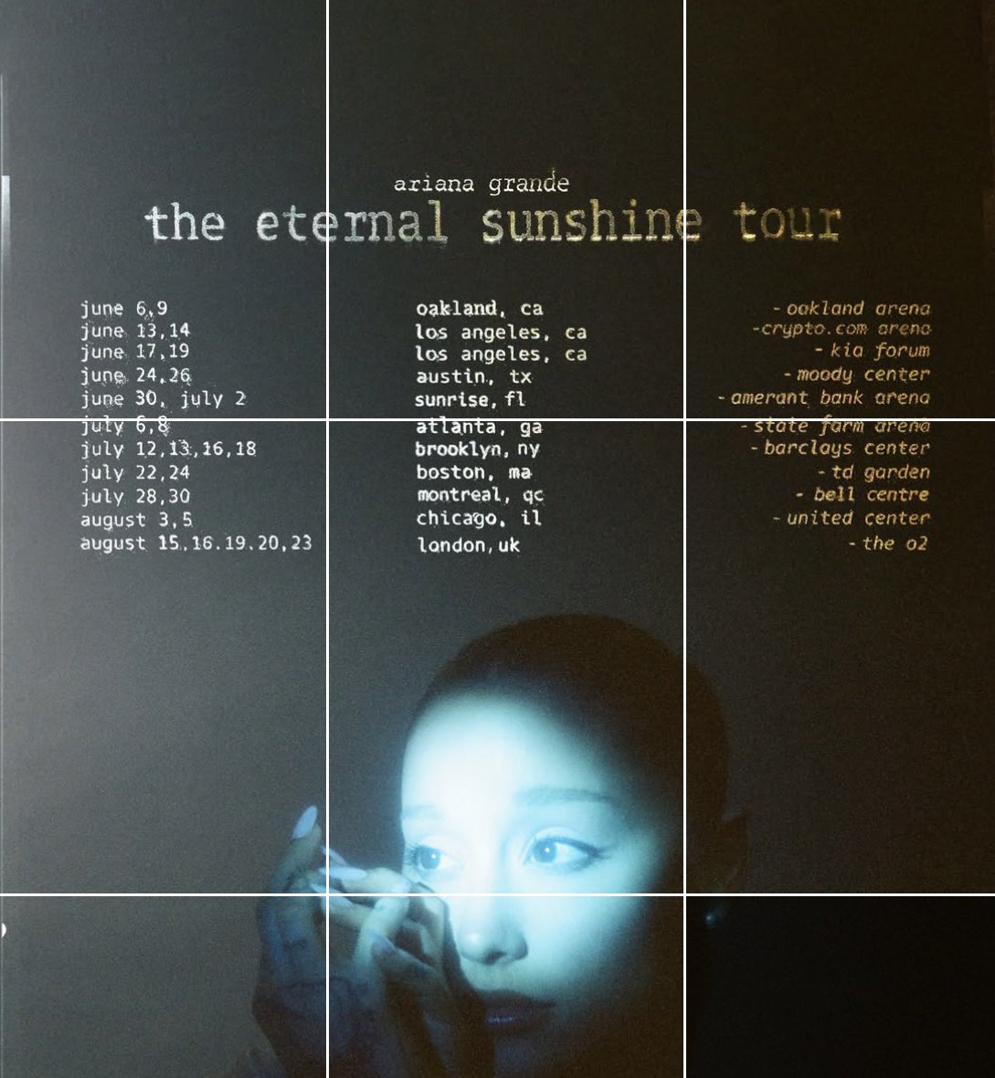 Ariana Grande anuncia fechas 'The Eternal Sunshine Tour'