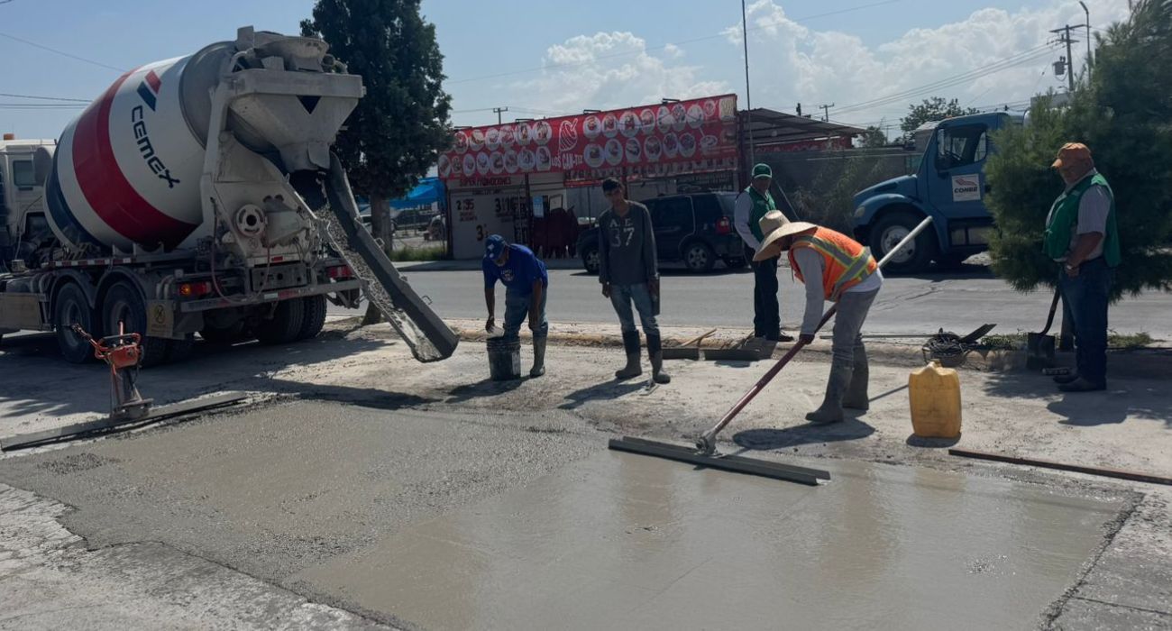 Arranca programa de concreto hidráulico en vialidades críticas de Ramos Arizpe
