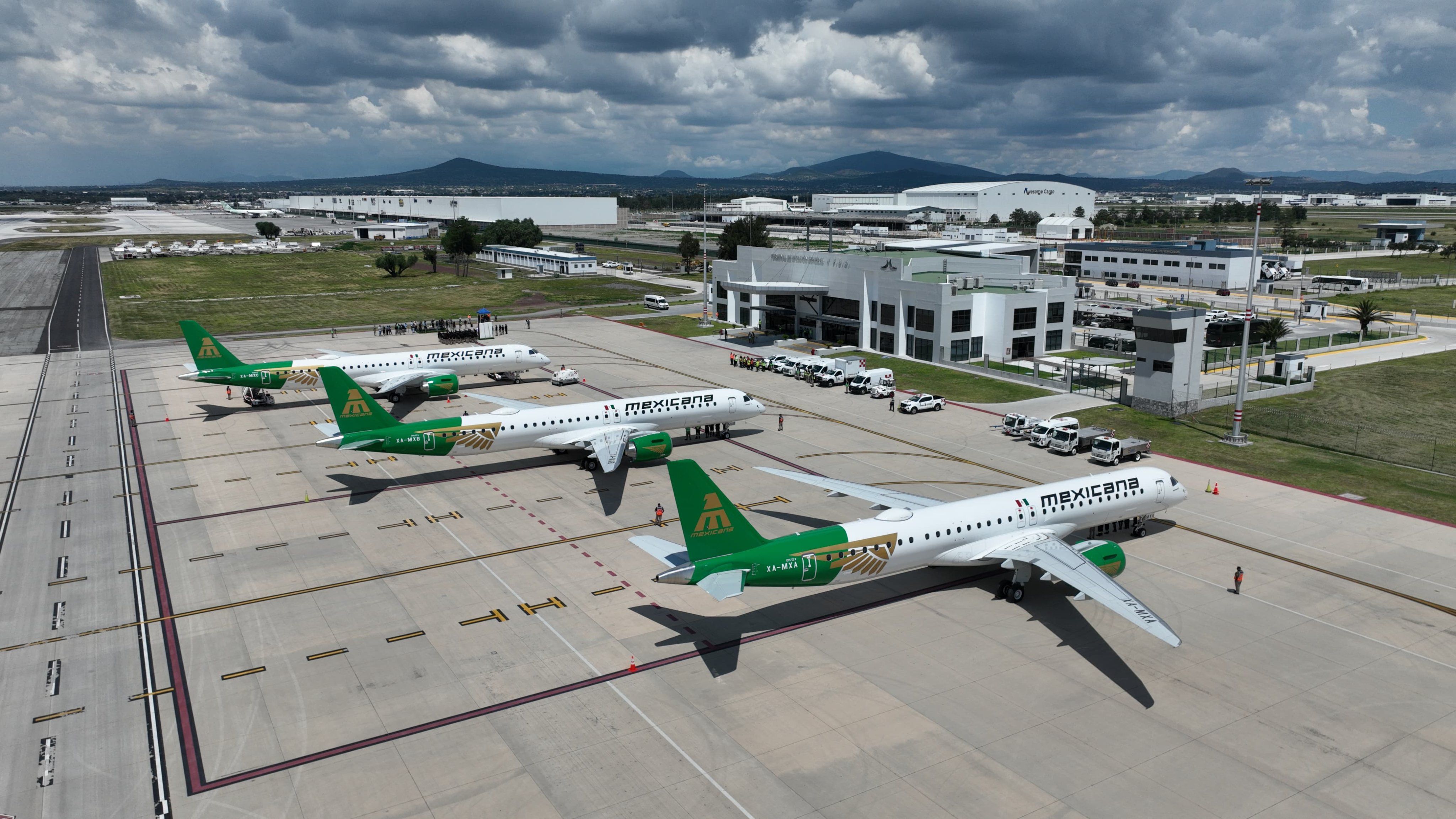 Arriba al AIFA tercer avión de la flota de Mexicana