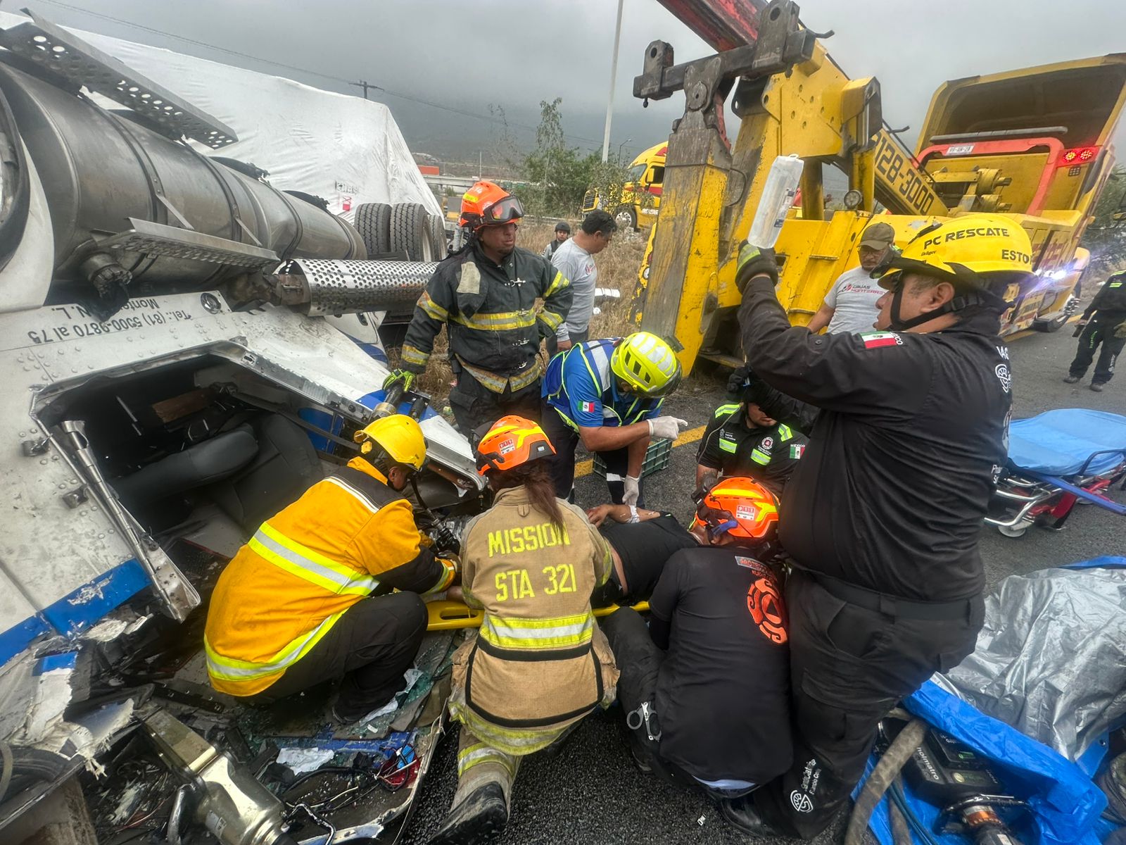 Carretera Laredo-accidente