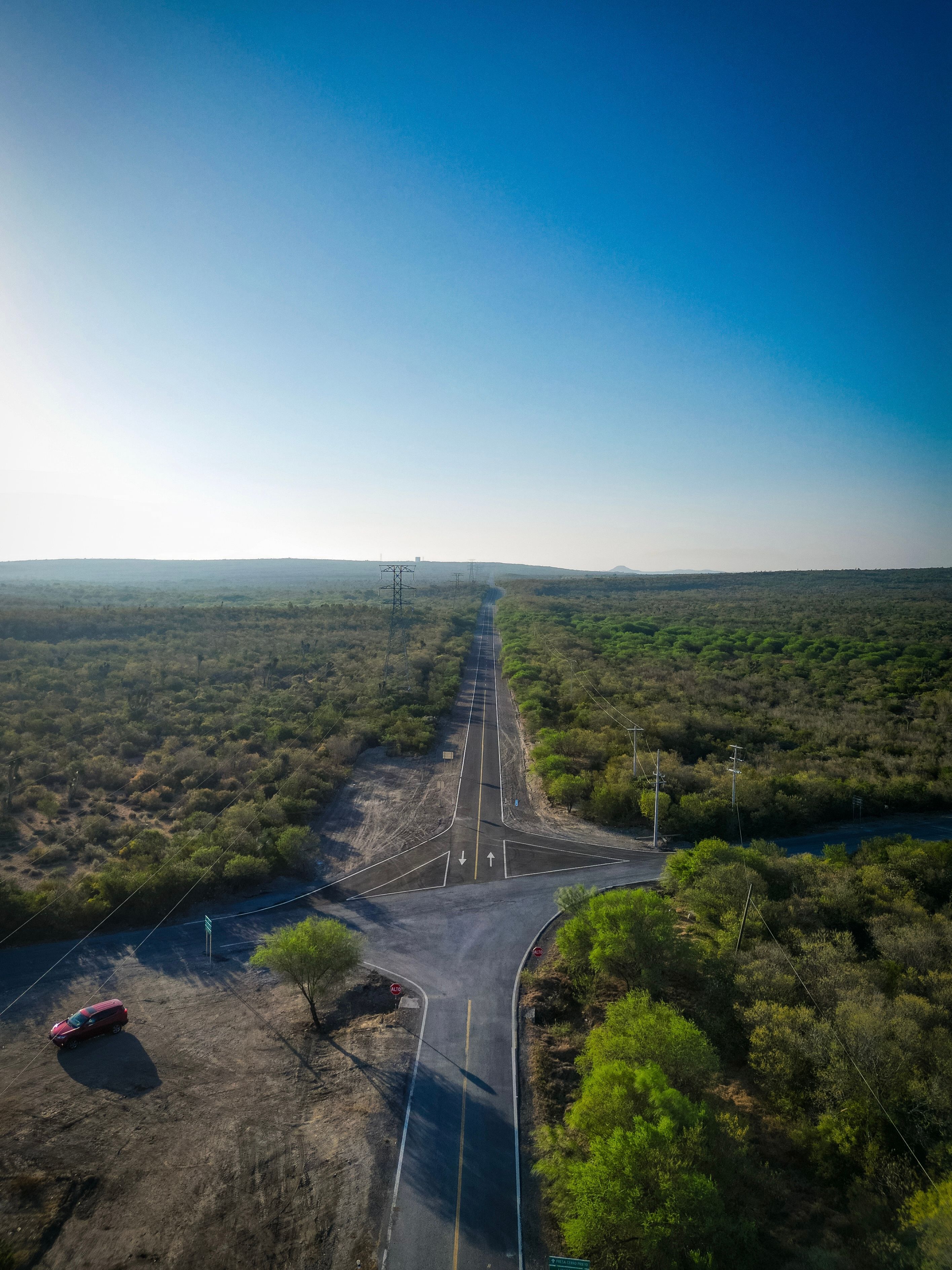 Carretera entre presas