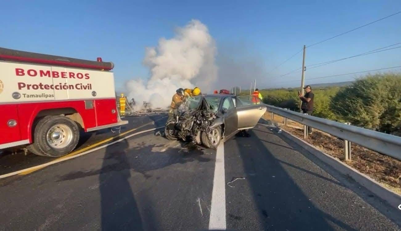 Choque deja dos muertos en carretera Ciudad Victoria-Tampico.jpg