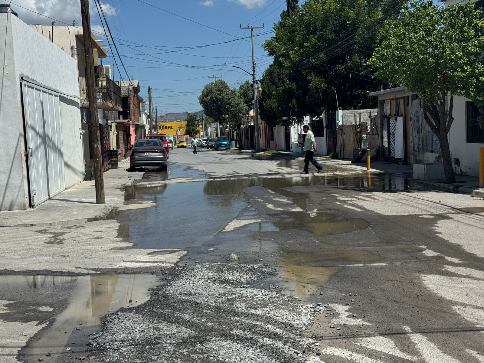Colapsan 100 metros de drenaje en Ramos Arizpe debido a lluvias