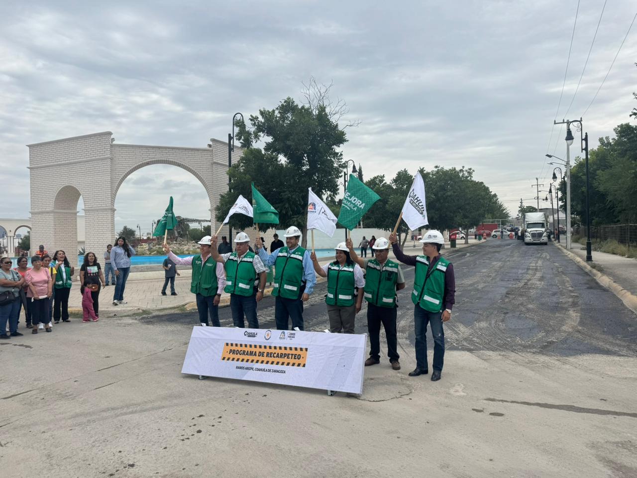 Continúan trabajos de recarpeteo en sectores de Ramos Arizpe