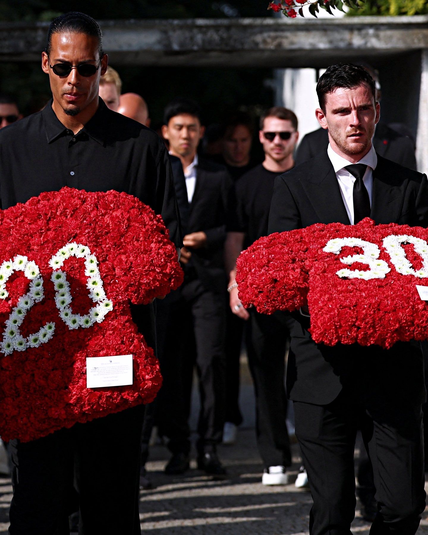 Dan último adiós a Diogo Jota y a su hermano André en Portugal