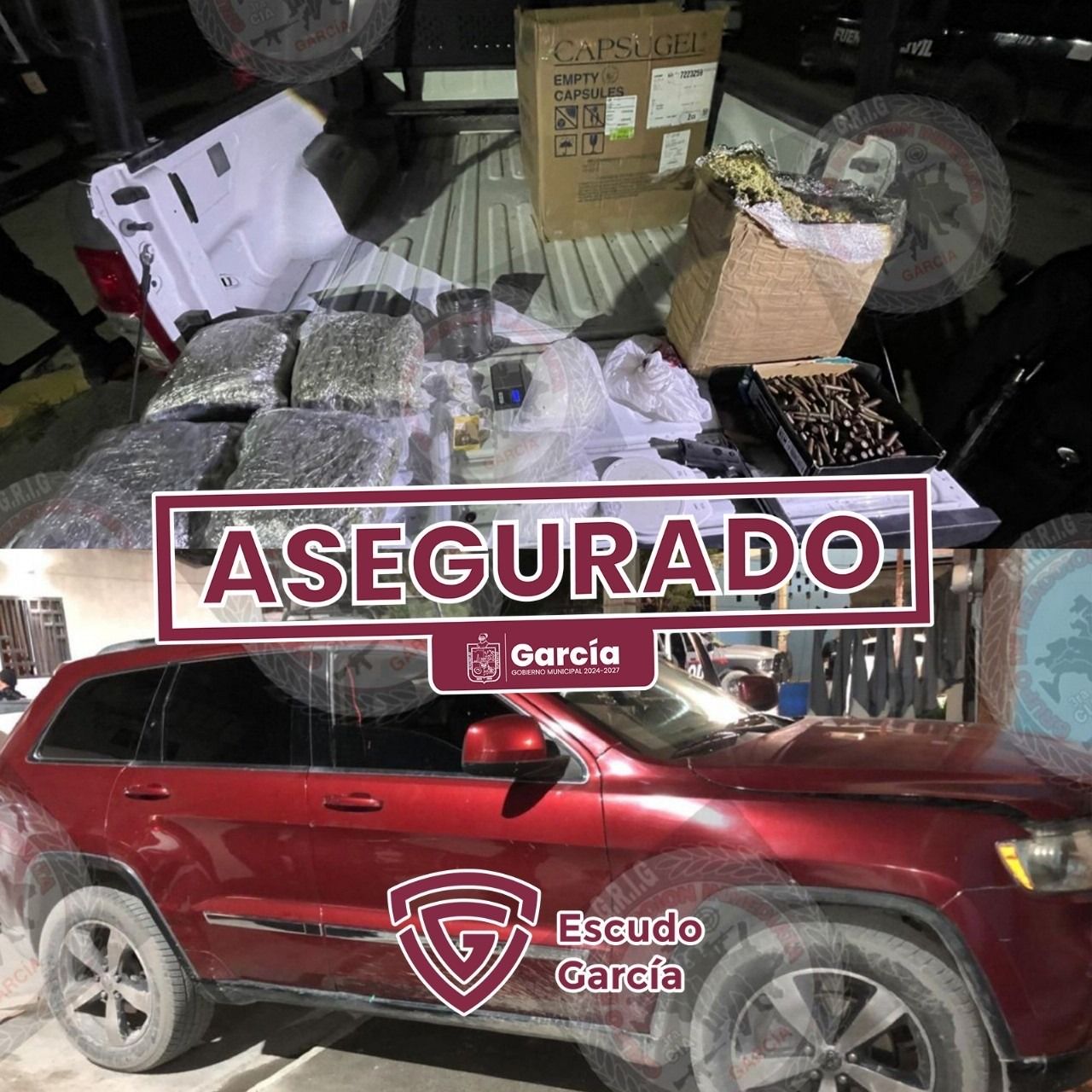 Detienen a dos presuntos narcomenudistas en García