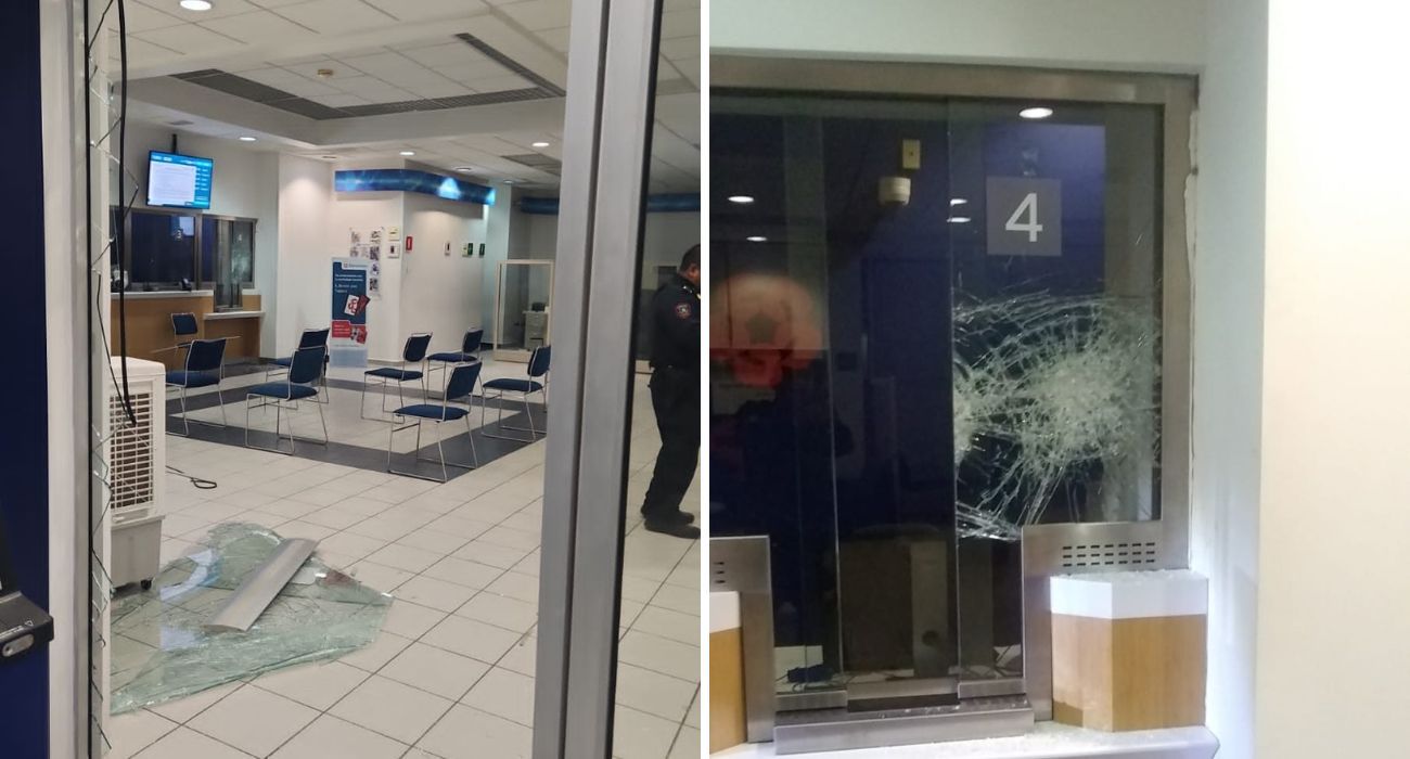 Detienen a menor por intentar robar un banco en Guadalupe