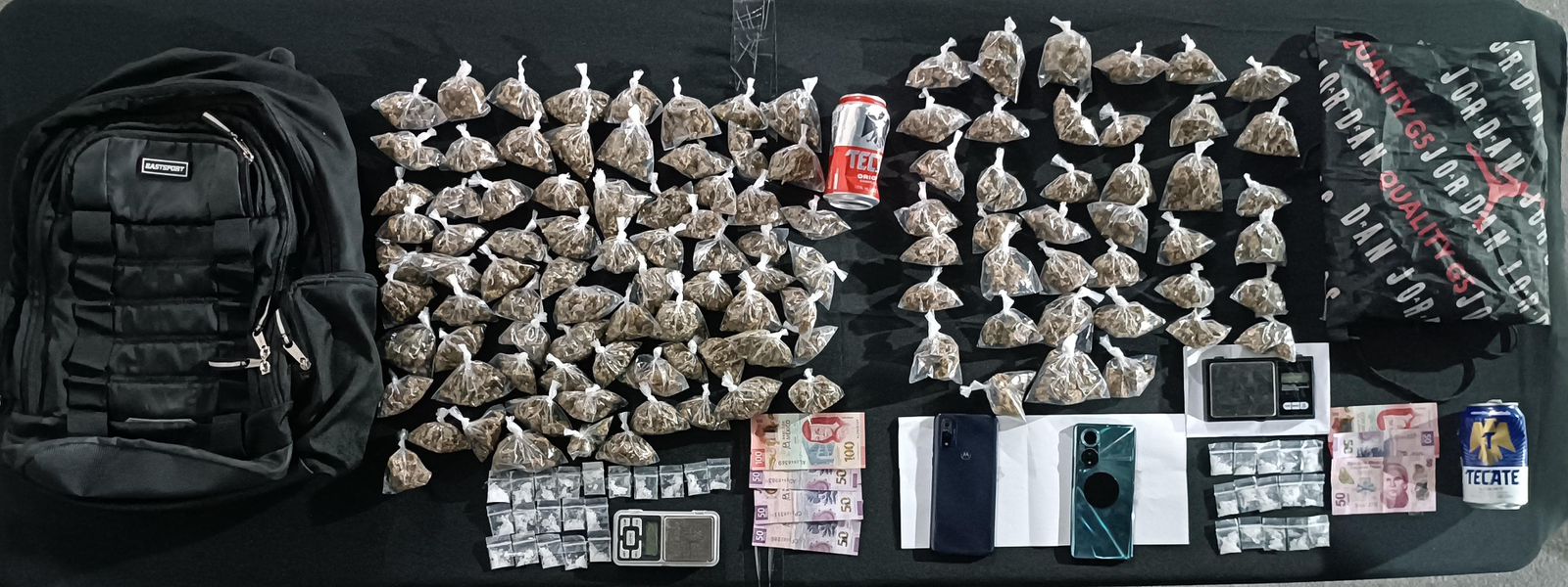 Detienen a presunto homicida con droga en Guadalupe