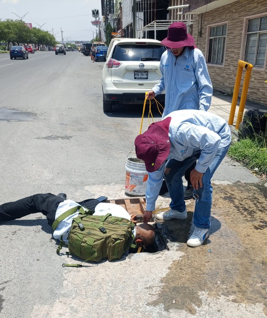 Detienen a tres hombres robando cableado de telefonía