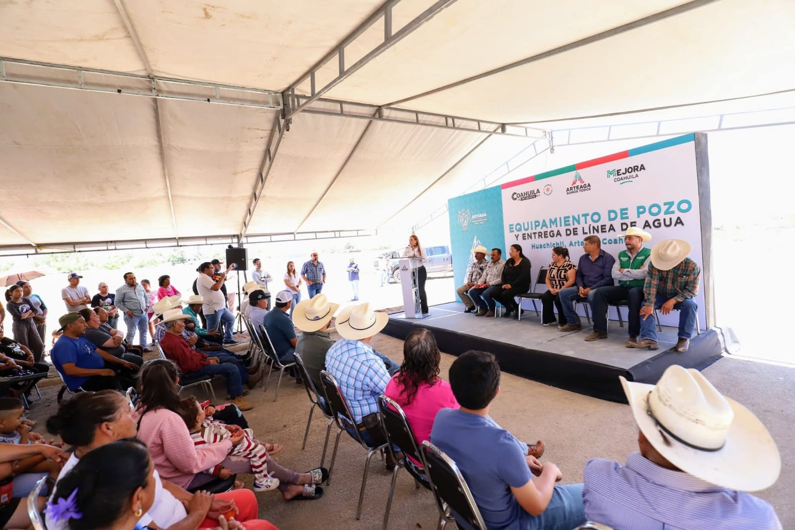 Entrega de importante obra de agua para la sierra de Arteaga