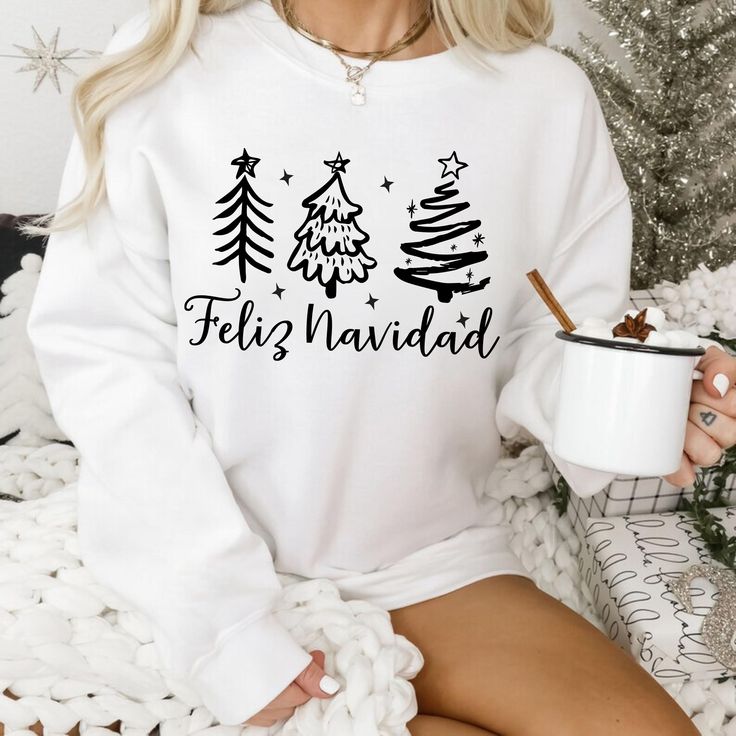 Feliz Navidad Sweatshirt,Feliz Navidad Shirt, Feliz Navidad Sweater Christmas Matching Shirts, Spanish Christmas Shirt,Felices fiestas shirt.jpg