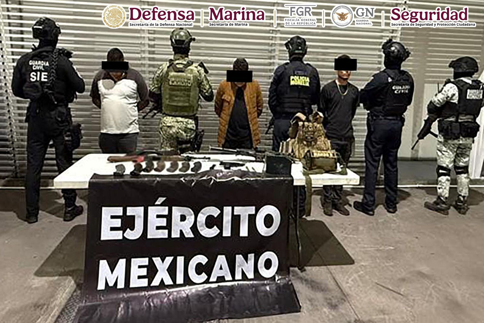 Caen 16 presuntos criminales con 1,600 cartuchos en Michoacán.jpg