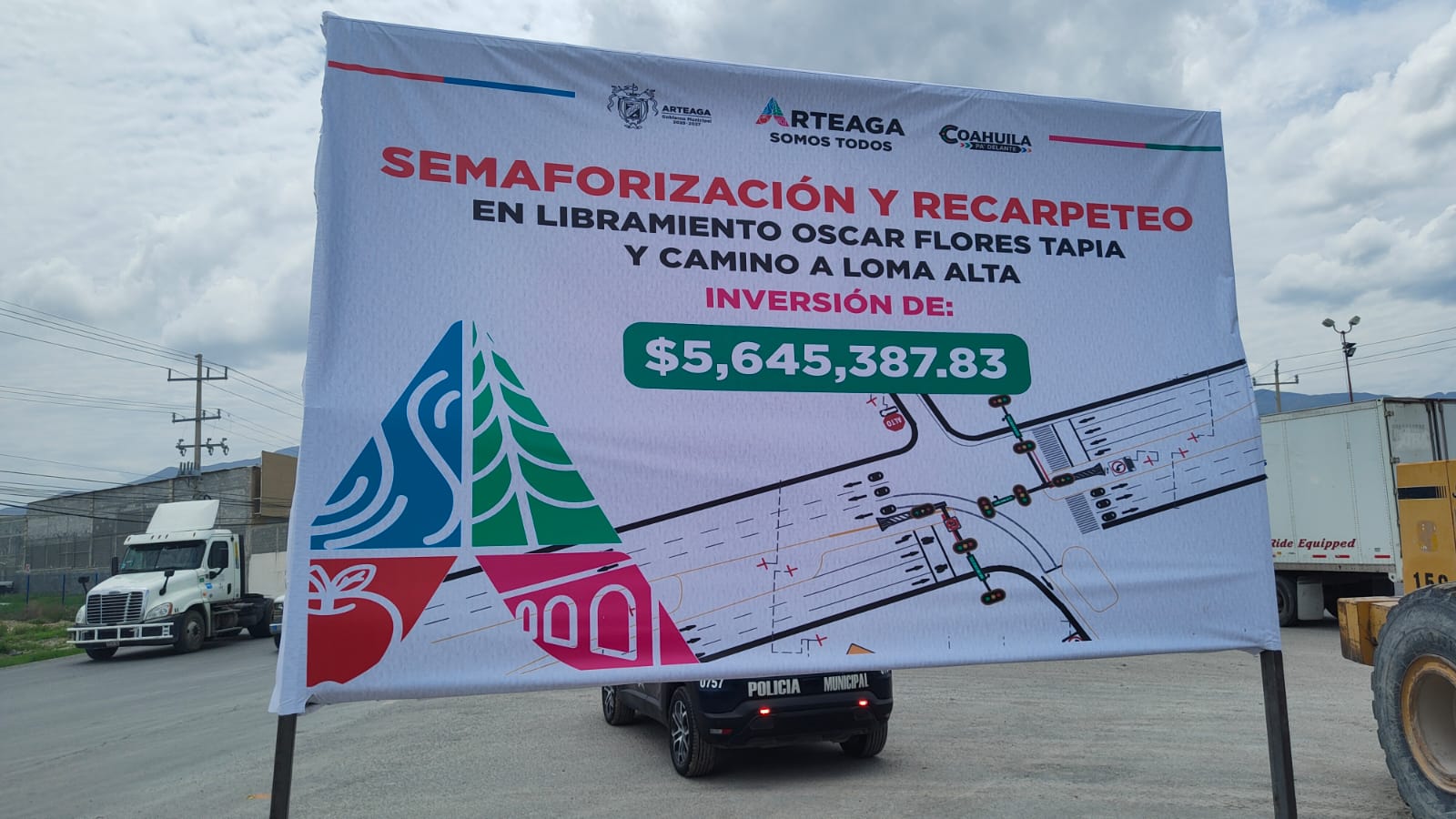 Inicia recarpeteo en libramiento Óscar Flores y camino Loma Alta