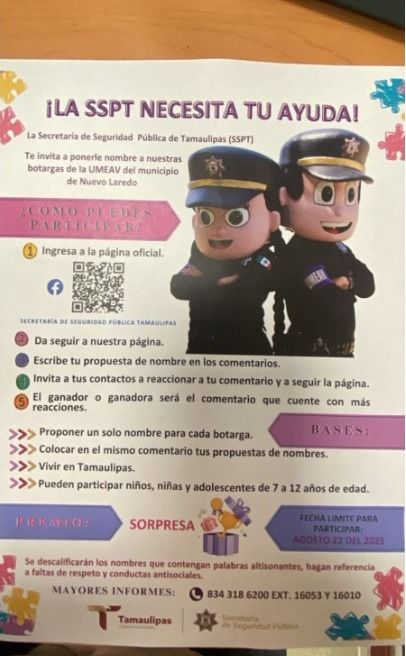 Invitan a poner nombres a botargas de la Guardia de Género