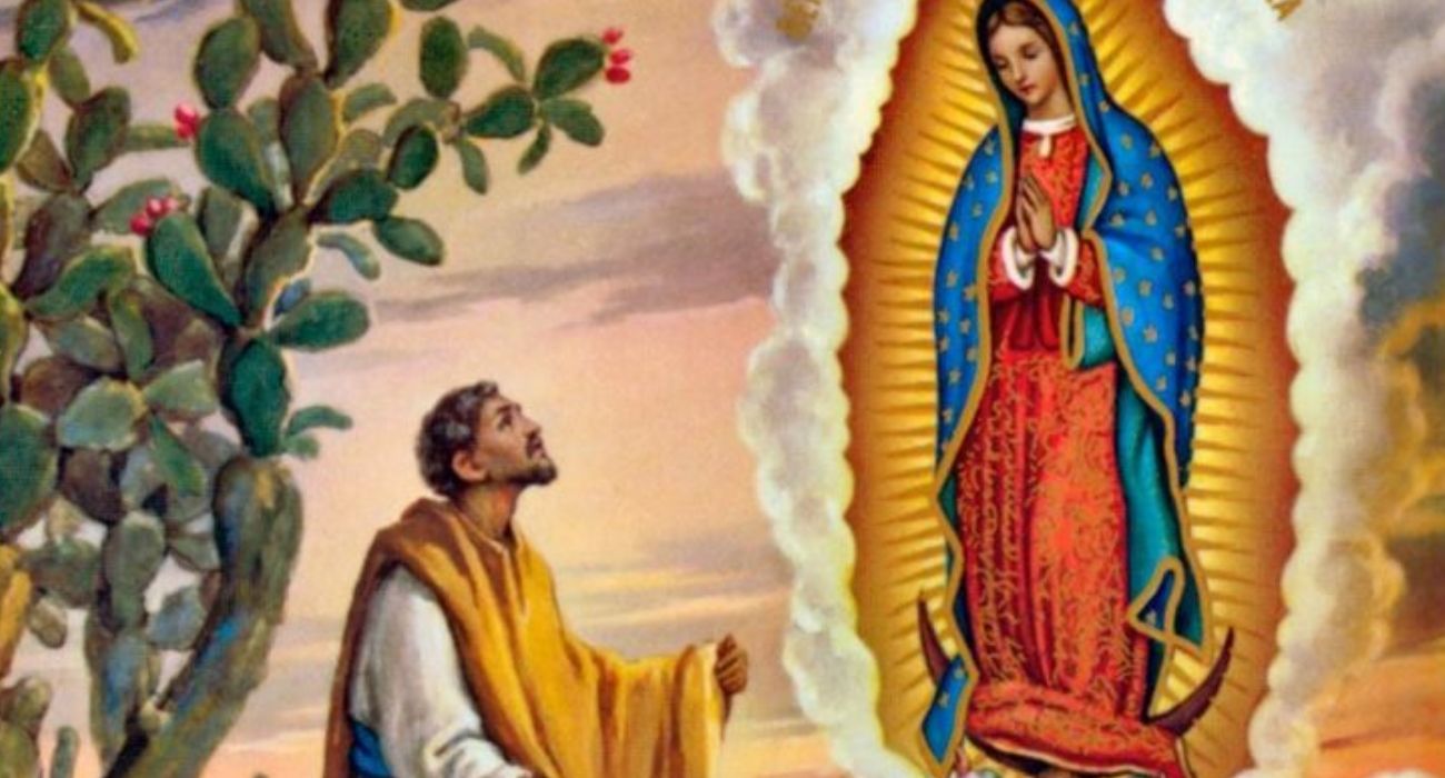 Juan Diego y la Virgen de Guadalupe 12 de diciembre Basílica de Guadalupe.jpg