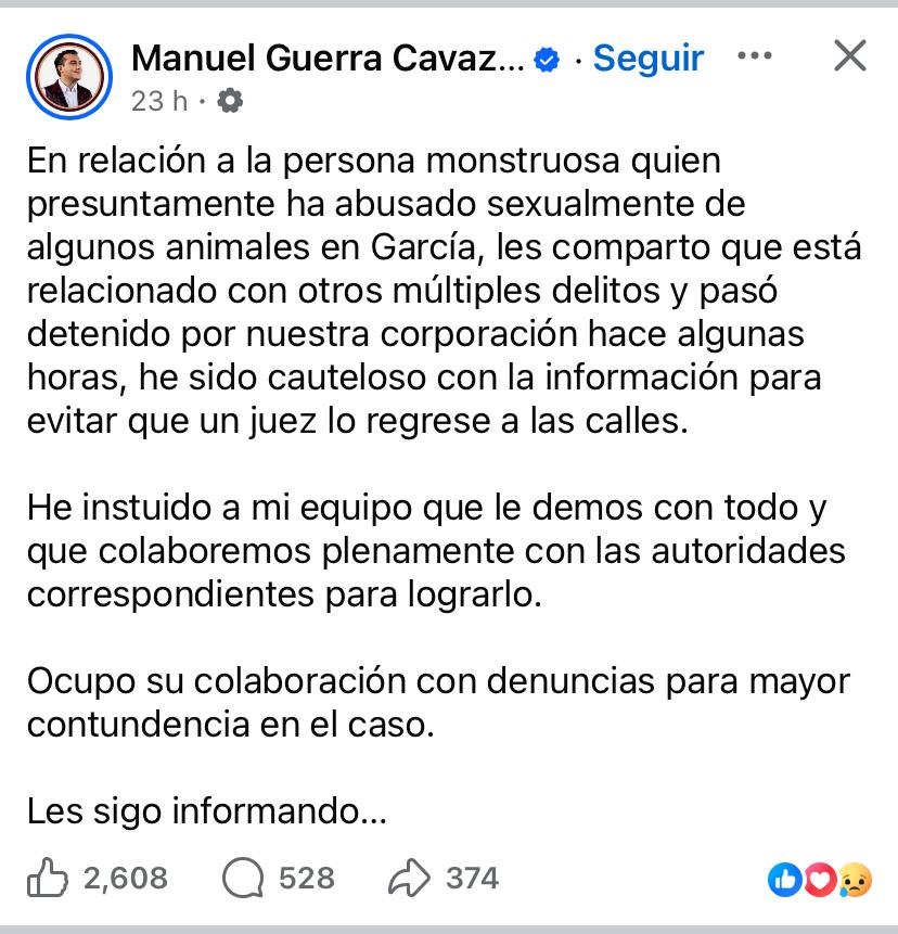 Manuel Guerra maltrato animal Garcia.jpg