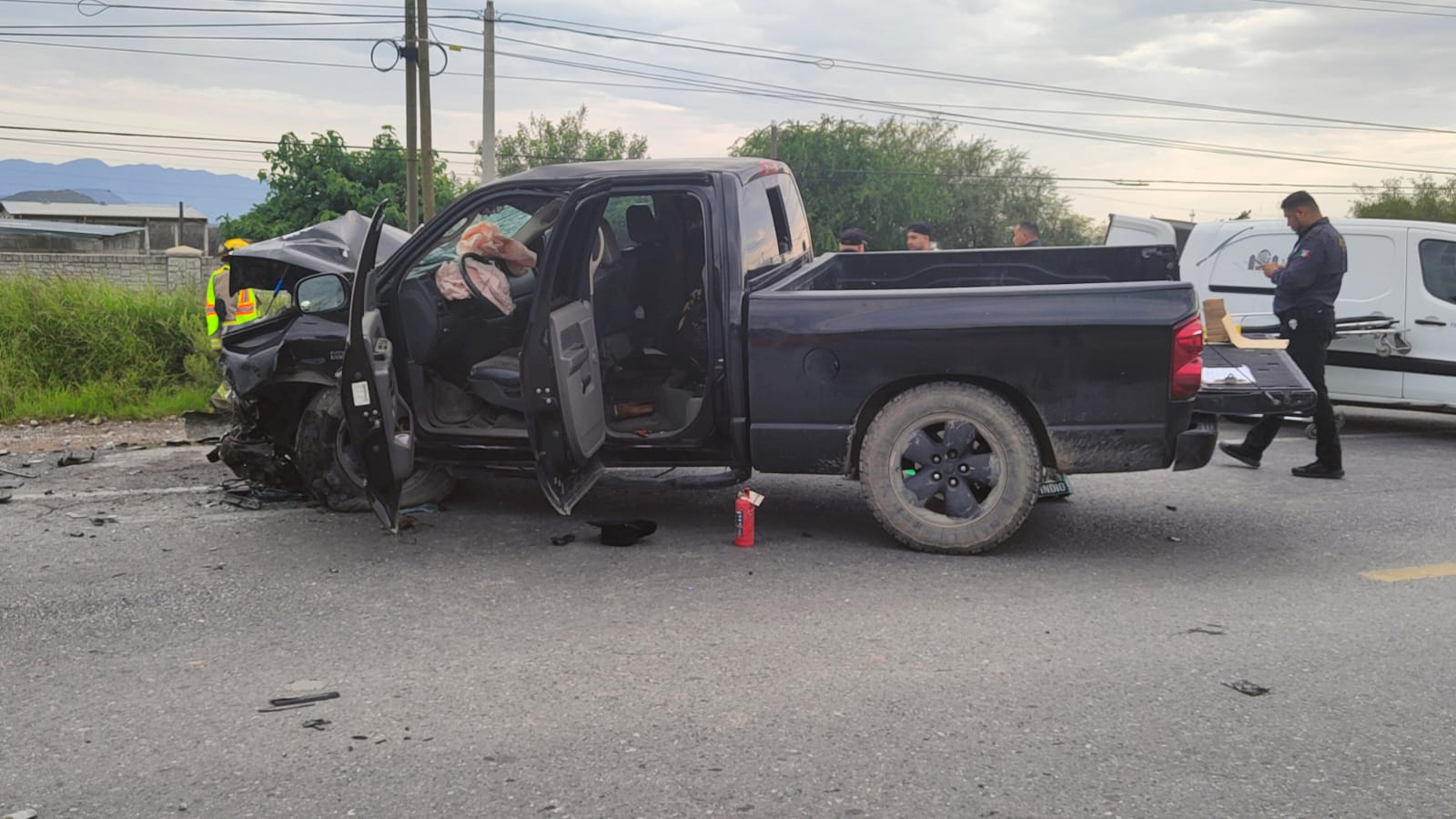 Mueren cuatro personas en choque frontal en carretera a Zacatecas, en Saltillo