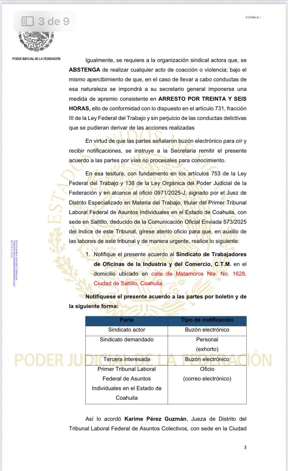 Ordena jueza levantar bloqueo en Mahle y sanciona a sindicato CTM