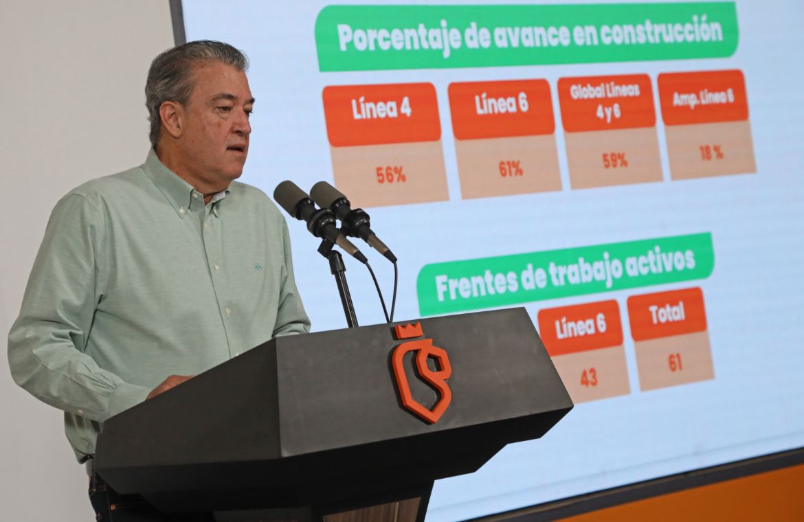 Presentan líneas 4 y 6 del Metro un avance del 59%