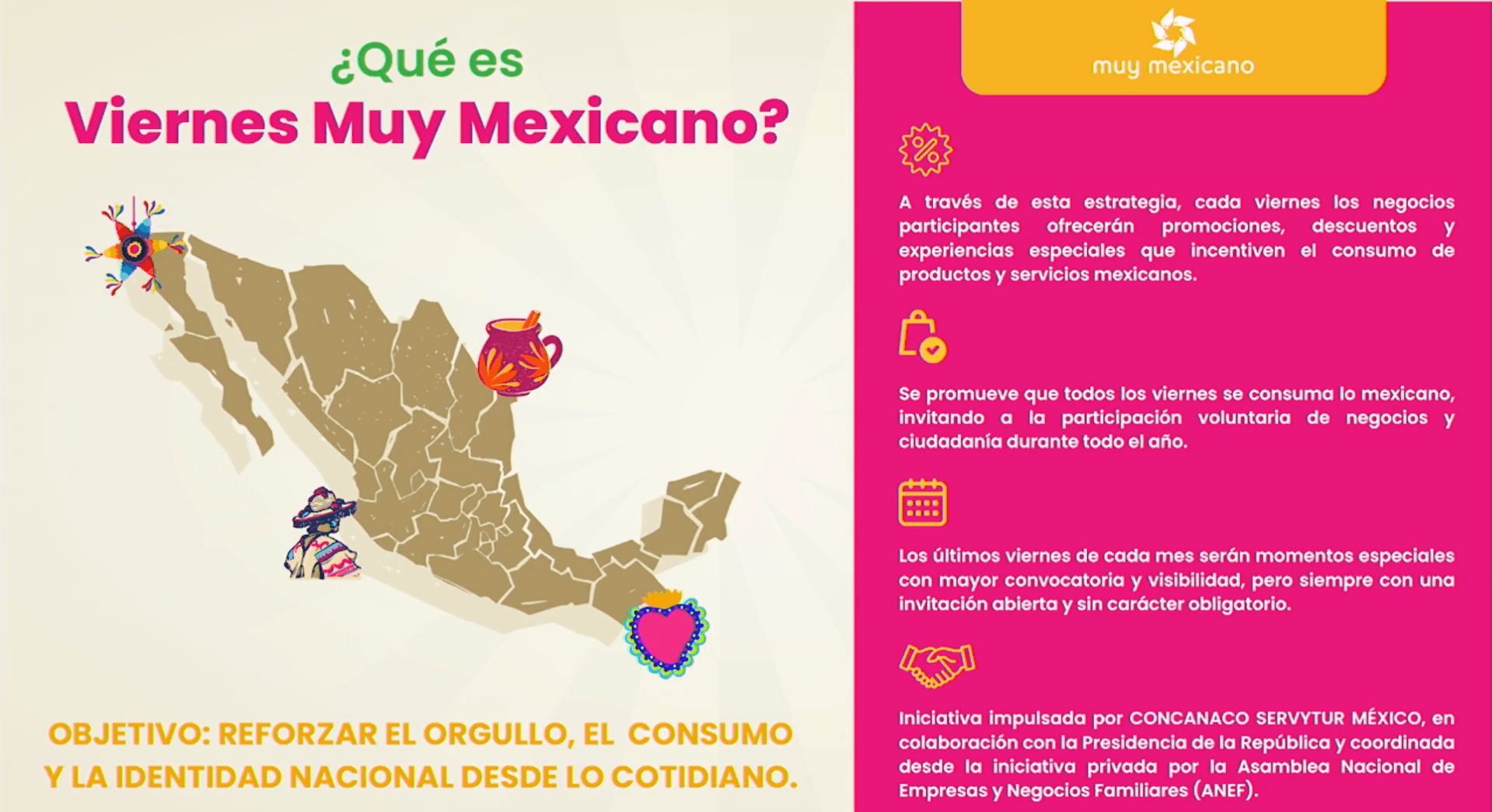 Presentan 'viernes muy mexicano' para negocios familiares