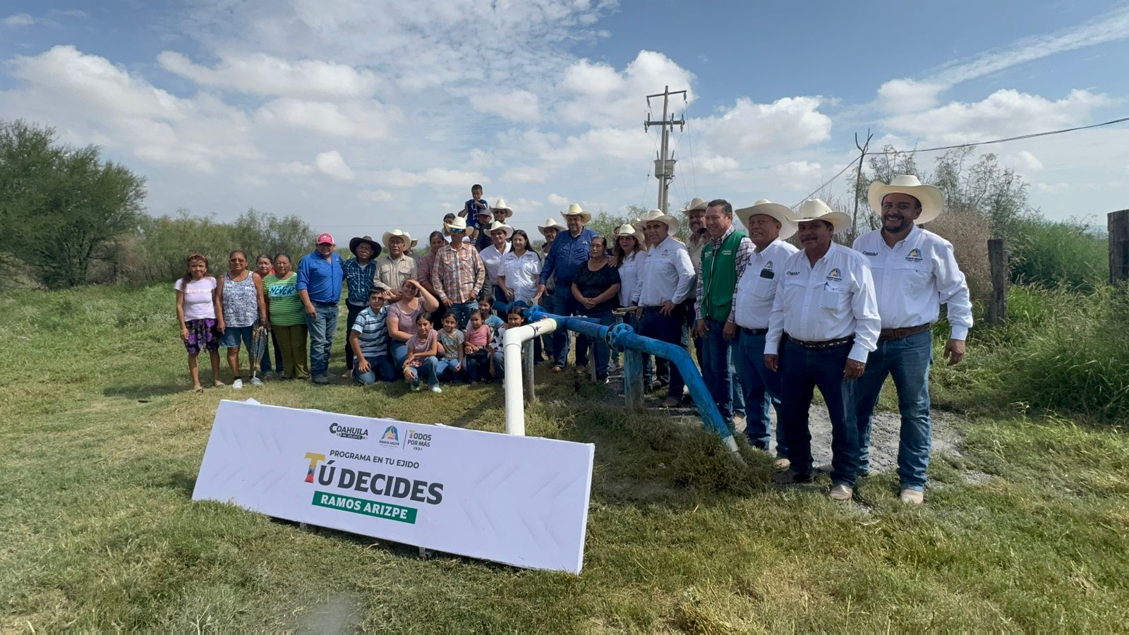 Refuerzan abasto de agua en ejido San Ignacio con nuevo pozo