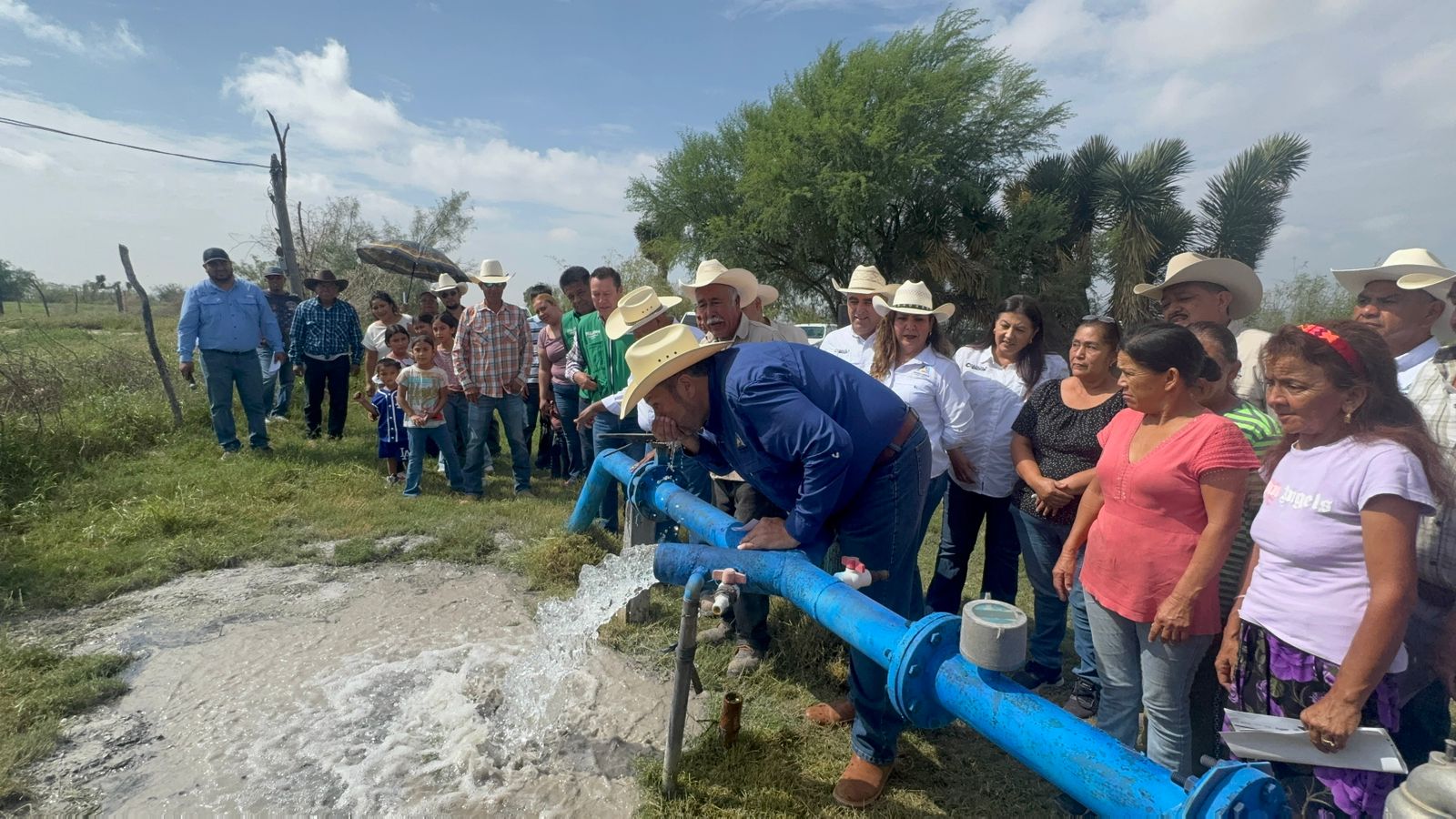 Refuerzan abasto de agua en ejido San Ignacio con nuevo pozo