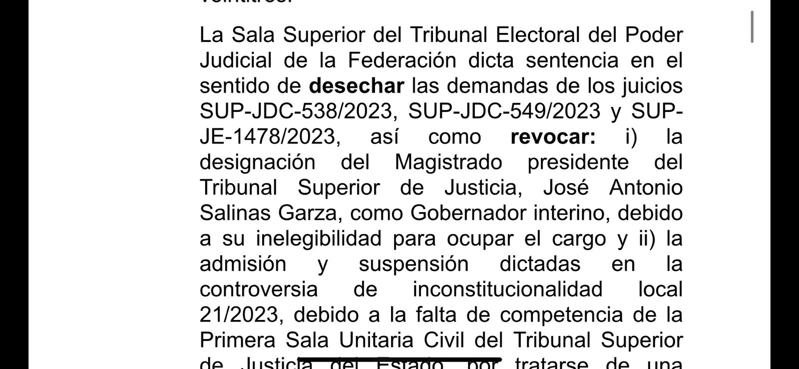 Revocan a Arturo Salinas como gobernador interino.jfif