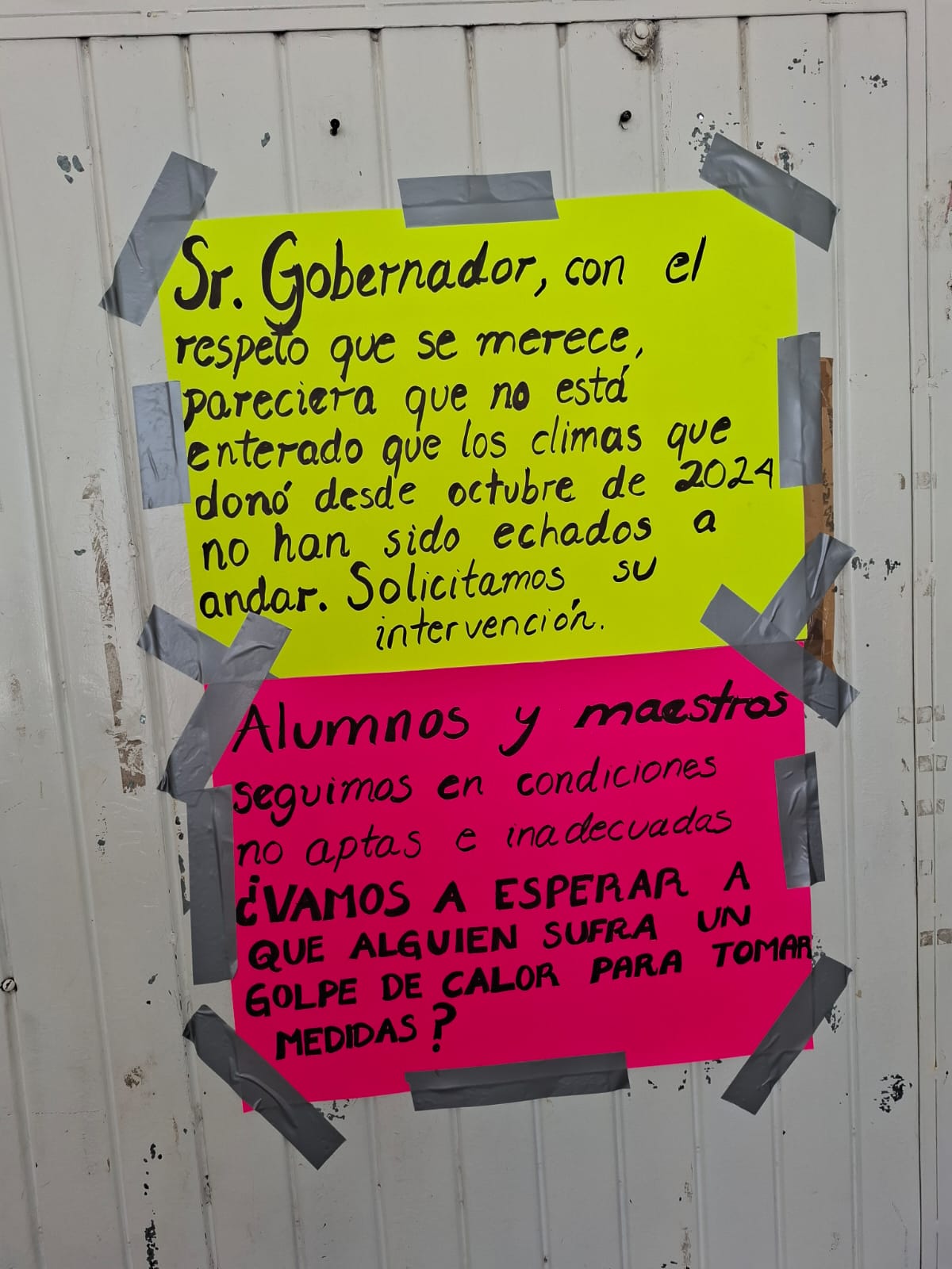 Secundaria en Altamira: ocho meses sin respuesta a climas donados