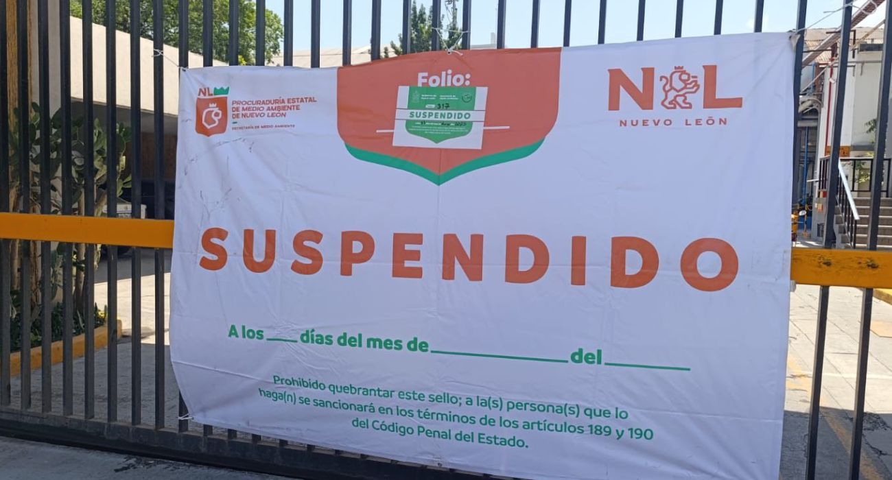 Suspenden a PYOSA por derrame de líquidos en el arroyo Topo Chico