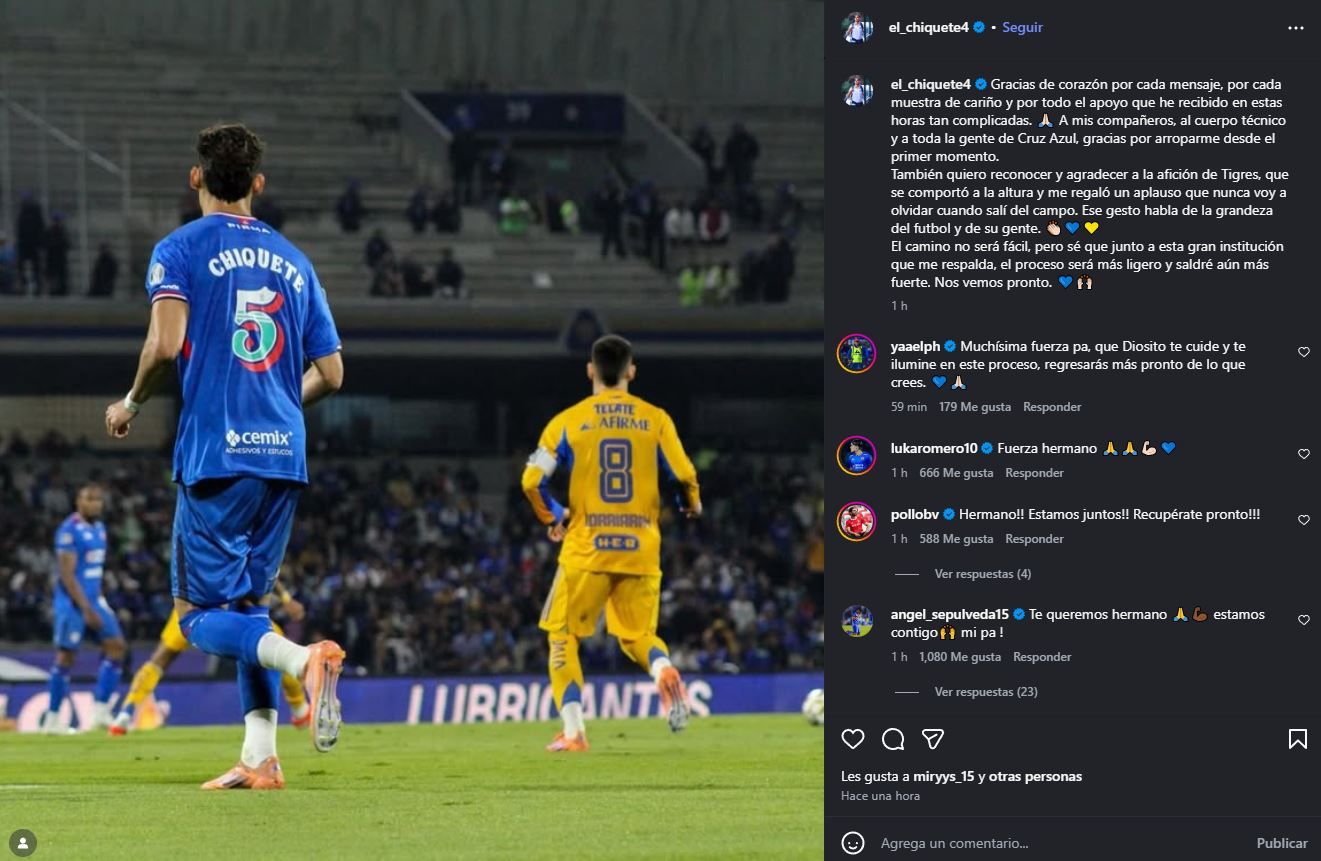 chiquete orozco manda mensaje tras su lesión en Tigres vs Cruz Azul.JPG