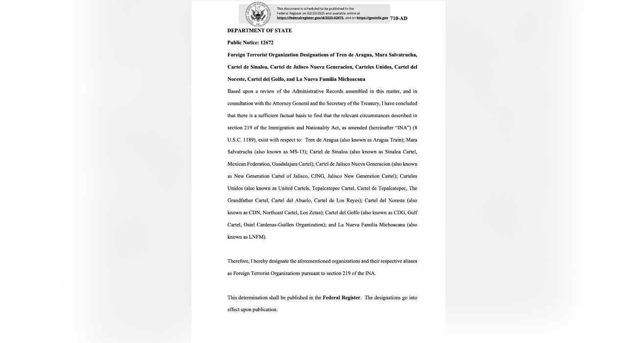 documento designación de cárteles