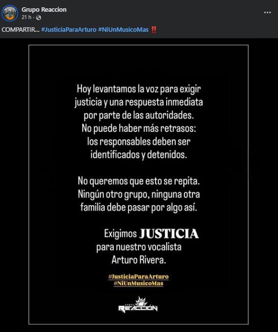 grupo reaccion comunicado fiesta tijuana.JPG