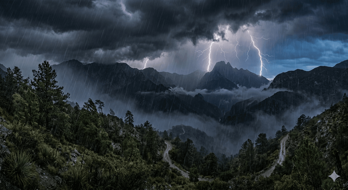 lluvia tormenta electrica nuevo leon