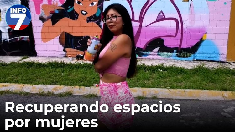 Arte urbano "Rosa Claudette" toma las calles con su fuerza y feminidad | INFO7