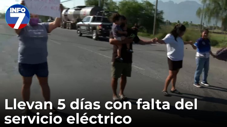 Protestan vecinos por falta de luz en la col. Praderas de San Francisco en Escobedo | INFO7