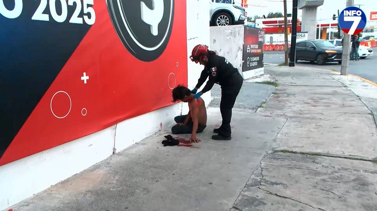 Un hombre fue encontrado ensangrentado en Av. Churubusco y Madero | INFO7