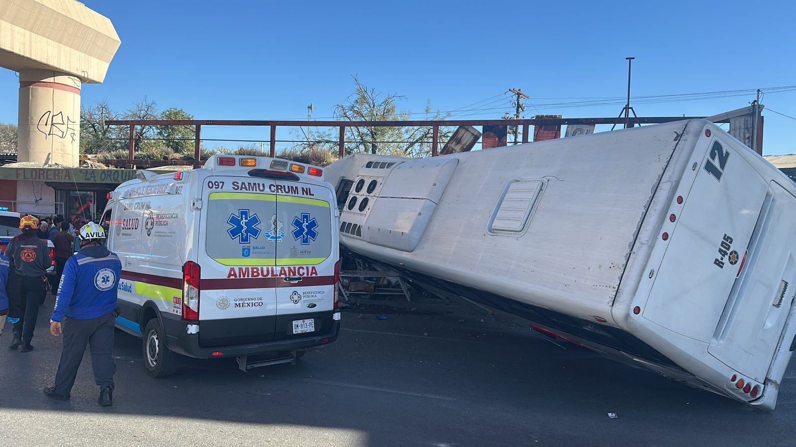 ruta 405 robo camion volcadura mercado felix u gomez.jpg