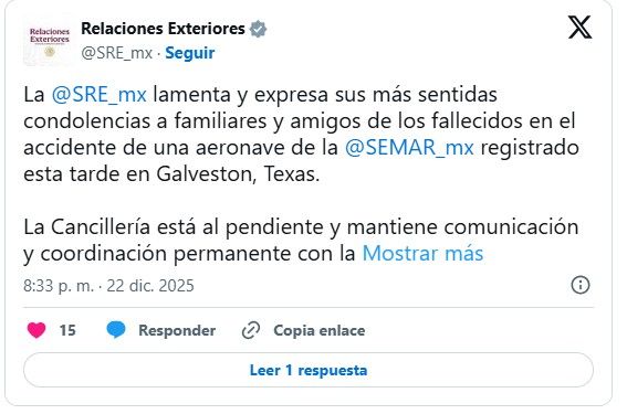 semar relaciones exteriores extiende condolencias a familiares de las víctimas.jpg