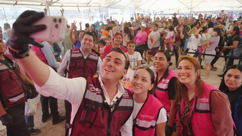 Realiza García 'Macro Mercado' y apoya a 650 familias