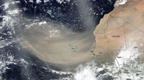 Polvo del Sahara cubre Texas y temperaturas sofocantes retornan