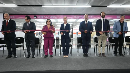 Sheinbaum y Brugada reabren 4 estaciones de L1 del Metro en CDMX