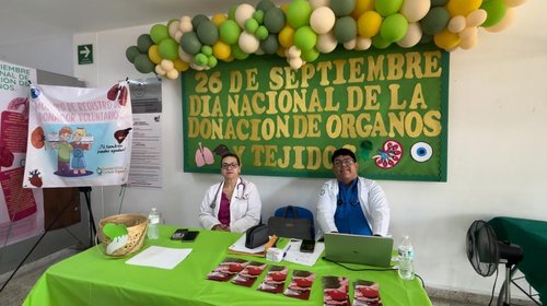 Instalan módulo para registro de donadores de órganos