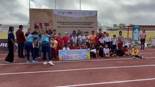 Realizan encuentro deportivo de atletismo en CAM de Reynosa
