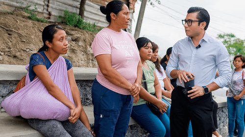 Supervisa Arratia construcción de andador peatonal en La Campana
