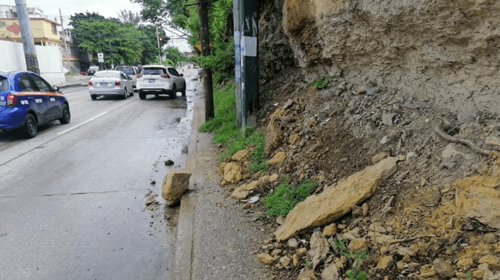Revestirán talud cercano al acceso del Puente Tampico