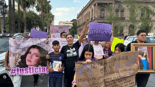Marchan en Monterrey para exigir justicia por Dafne Zapata 