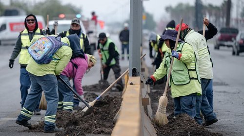 Supervisa alcalde trabajos del programa "Aquí Andamos"