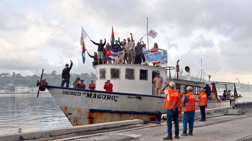 Convoy 'Nuestra América' llega a La Habana con ayuda humanitaria